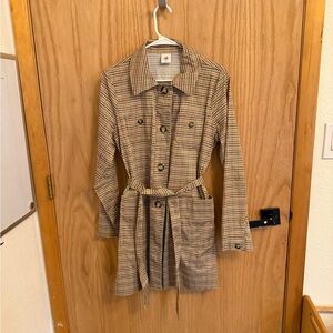 CAbi Plaid Belted Women's Coat
